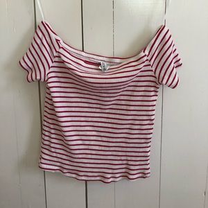Forever21 Striped Crop Top